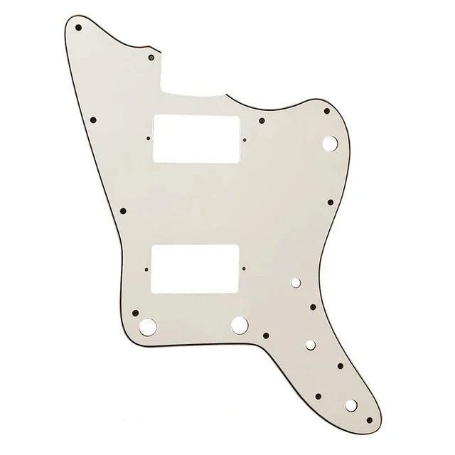 MIJ Jazzmaster PAF Pickguard (No Upper Controls) - 3-Ply Parchment Pickguards from Ploutone