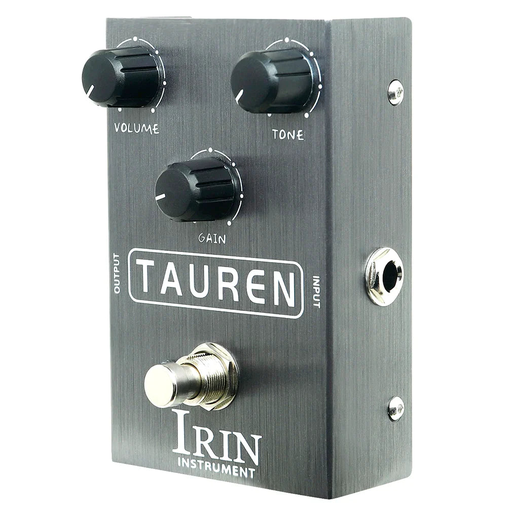 metal overdrive pedal IRIN Tauren Overdrive Pedal: High Gain & Compression, Rock & Metal Tones for Electric Guitar & Bass (True Bypass)