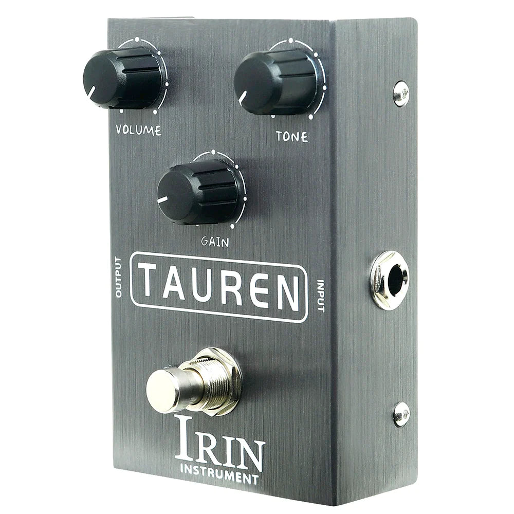 IRIN Tauren Overdrive Pedal: High Gain & Compression, Rock & Metal Tones for Electric Guitar & Bass (True Bypass) - Ploutone