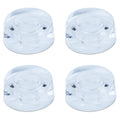 Guitar Speed Knobs, 18 Spline Metric - Transparent White Knobs from Ploutone