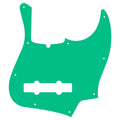 5-String Jazz Bass Pickguard - Fits Fender American, Standard, Deluxe (10-Hole) - 30+ Colors 4-Ply Green - Ploutone