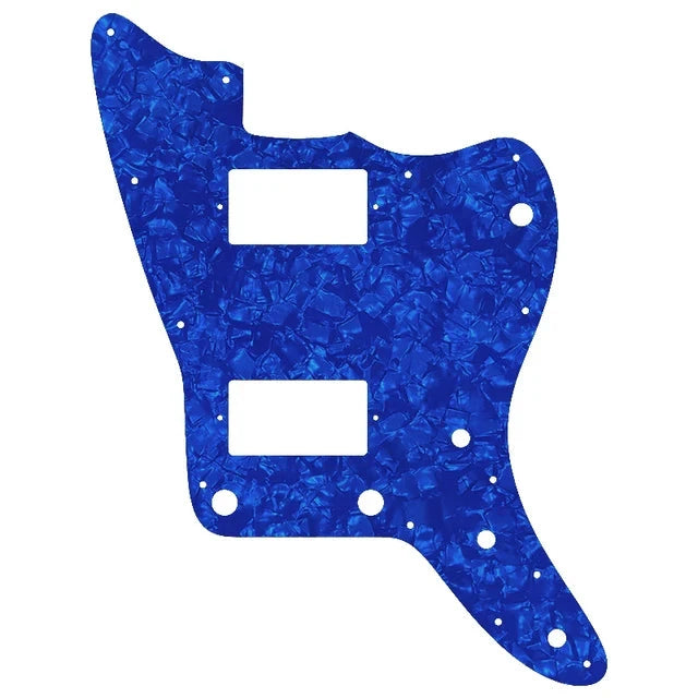 MIJ Jazzmaster PAF Pickguard (No Upper Controls) - Dark Blue Pearl Pickguards from Ploutone