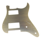 11-Hole HH Metal Strat Pickguard - "Bronze" Aluminum - Ploutone