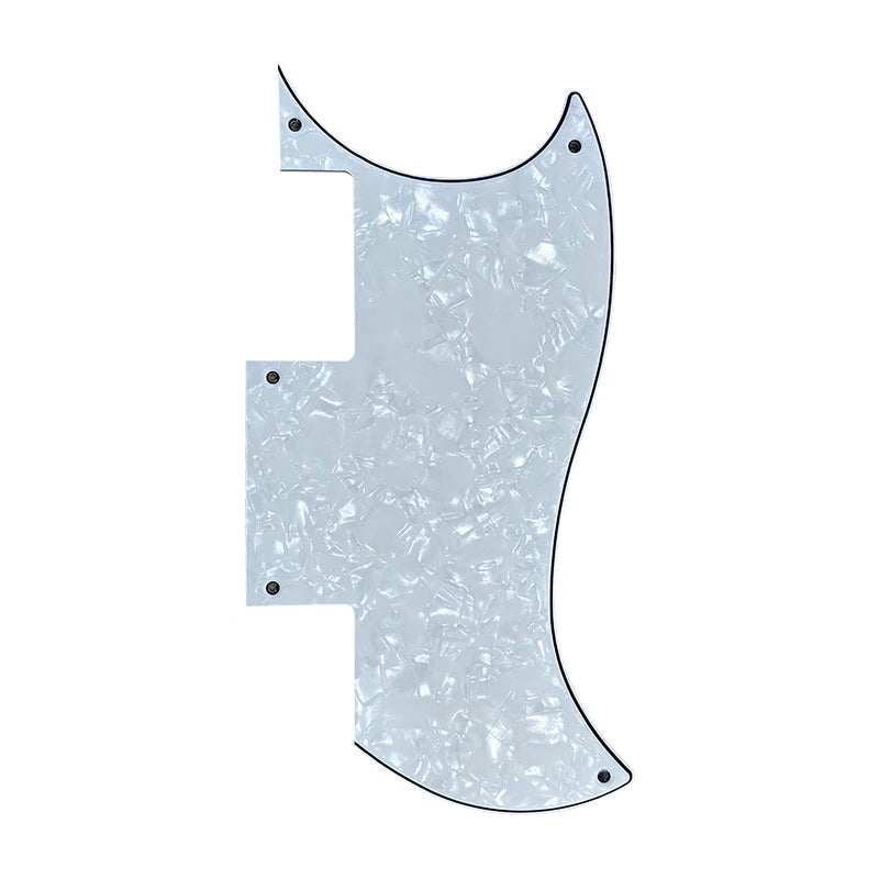 Epiphone SG Special Pickguard - 30+ Colors 4-Ply White Pearl - Ploutone