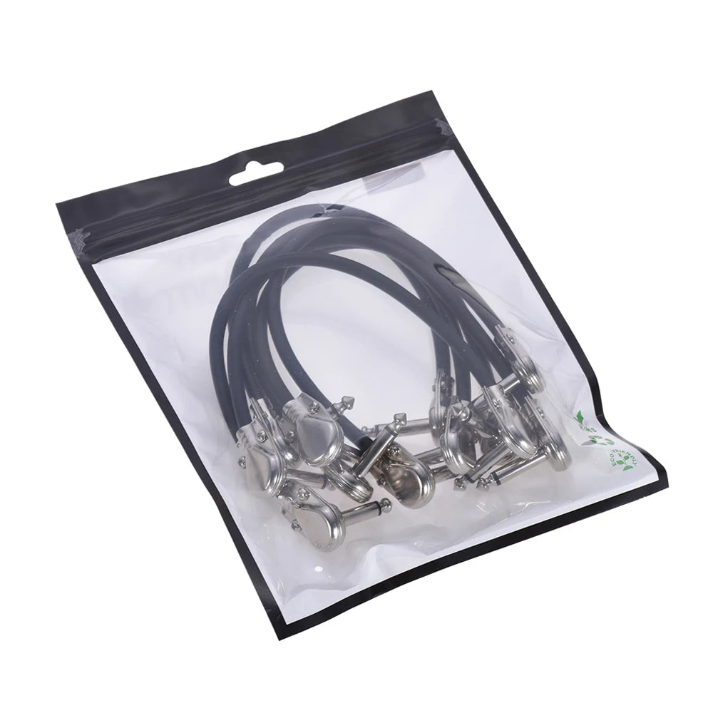 Ammoon Guitar Patch Cable - 6 or 12 inch - Right Angle - Ploutone