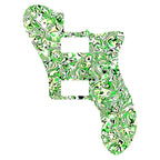 72' Deluxe Telecaster Pickguard (PAF Humbuckers) - 20+ Colors 4-Ply Multi-Color Shell - Ploutone