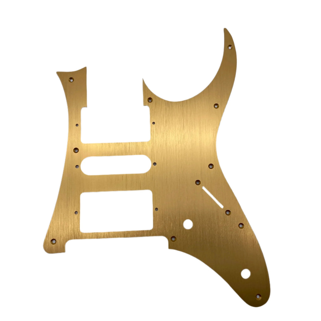 Ibanez RG2550Z HSH Aluminum Metal Pickguard - Multiple Colors Anodized Gold - Ploutone
