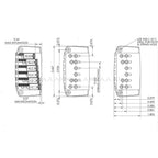 6-String Brass Hardtail Guitar Bridge (Ibanez Gibraltar Replacement) - Ploutone