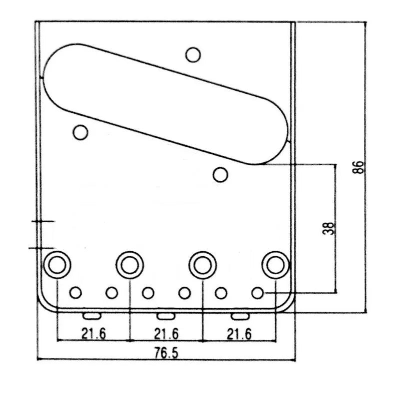 Wilkinson WTB Ash Tray Telecaster Bridge - Ploutone