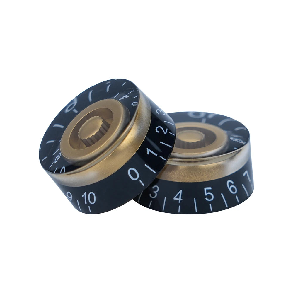 Guitar Speed Knobs, 18 Spline Metric - Transparent White Knobs from Ploutone