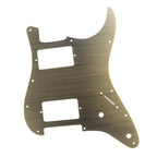 11-Hole HH Metal Strat Pickguard - "Bronze" Aluminum - Ploutone