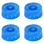 Guitar Speed Knobs, 18 Spline Metric - Blue / White Lettering Knobs from Ploutone