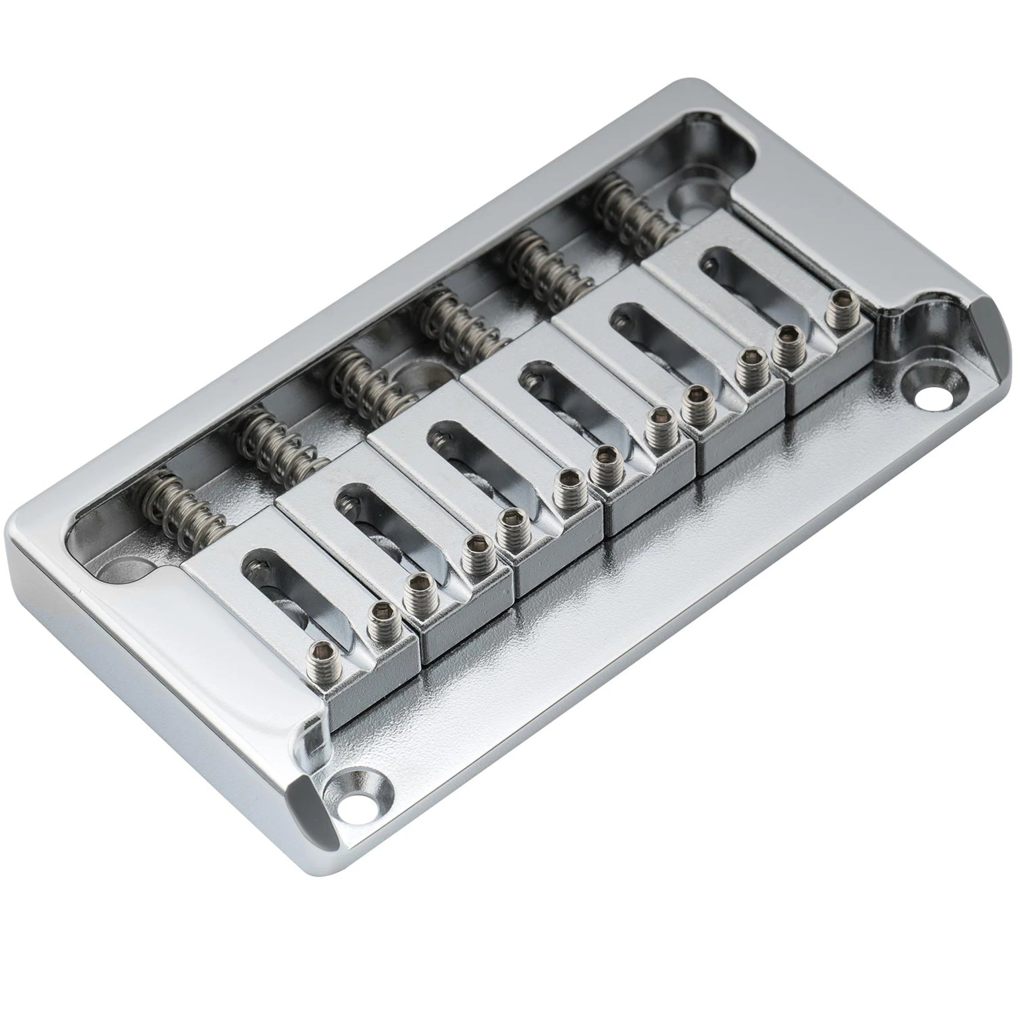 Ibanez Replacement Bridge (RG/ S) - Solid Brass, 52.5mm String Spacing, String-Through Chrome - Ploutone