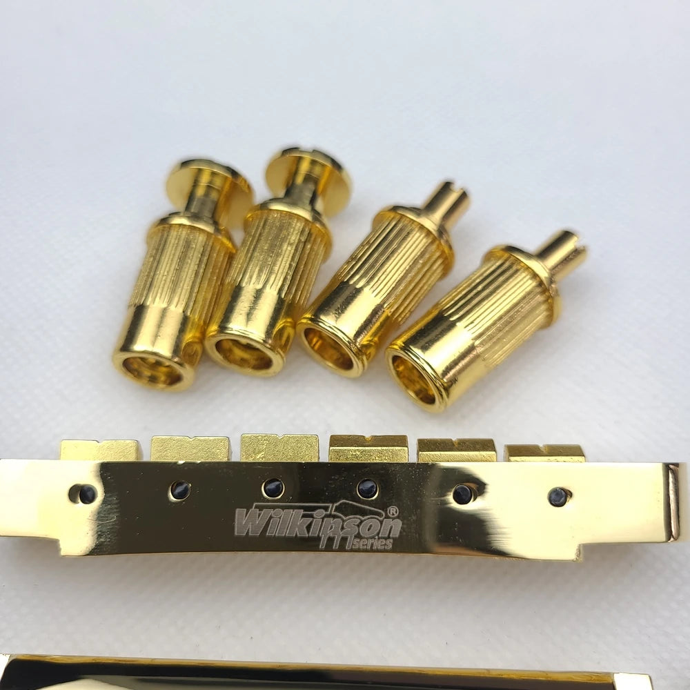 Wilkinson WOGT1 & WOGB2 Tune-O-Matic Bridge for LP Guitar (Bridge & Tailpiece) - Ploutone