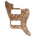 Jazzmaster HH Pickguard (No Upper Controls) - 4-Ply Brown Pearl - Ploutone