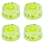 Guitar Speed Knobs, 18 Spline Metric - Multiple Colors Fluorescent Green - Ploutone