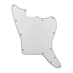 Jazzmaster Pickguard Blank 13-Hole - 3-Ply White - Ploutone