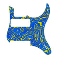 Yamaha Pacifica 611 & 311 Pickguard - 20+ Colors 4-Ply Blue Pearl Shell - Ploutone