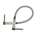 IRIN Braided and Shielded Guitar Patch Cable - 13 inch - Right Angle - Ploutone