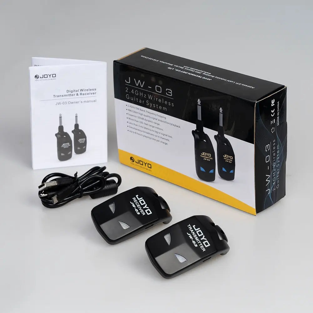 JOYO JW-03 2.4GHz Rechargeable Wireless Guitar System - Ploutone