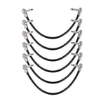 Ammoon Guitar Patch Cable - 6 or 12 inch - Right Angle 30cm 6PCS - Ploutone