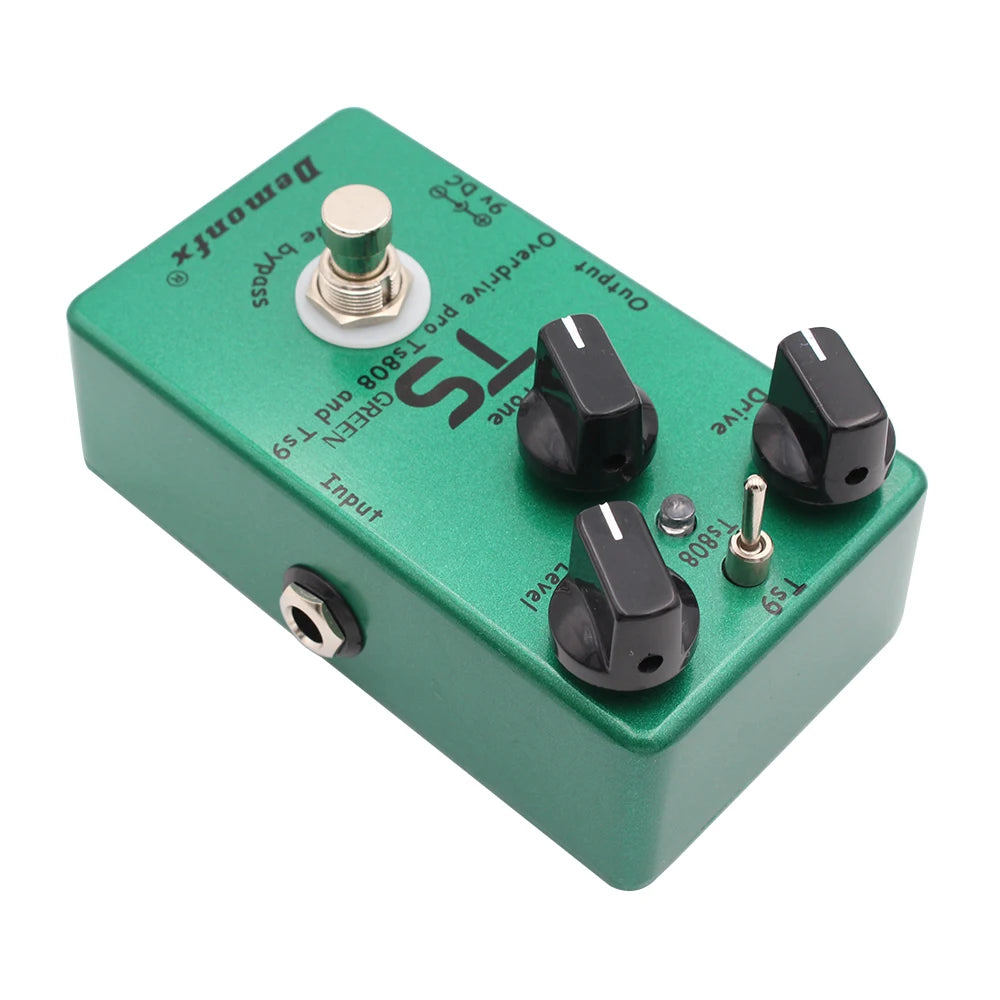 Caline TUNER-POWER+TS GREEN(TS9 &TS808) Demonfx TS Green - TS9 and TS808 Dual Overdrive Pedal | Ploutone