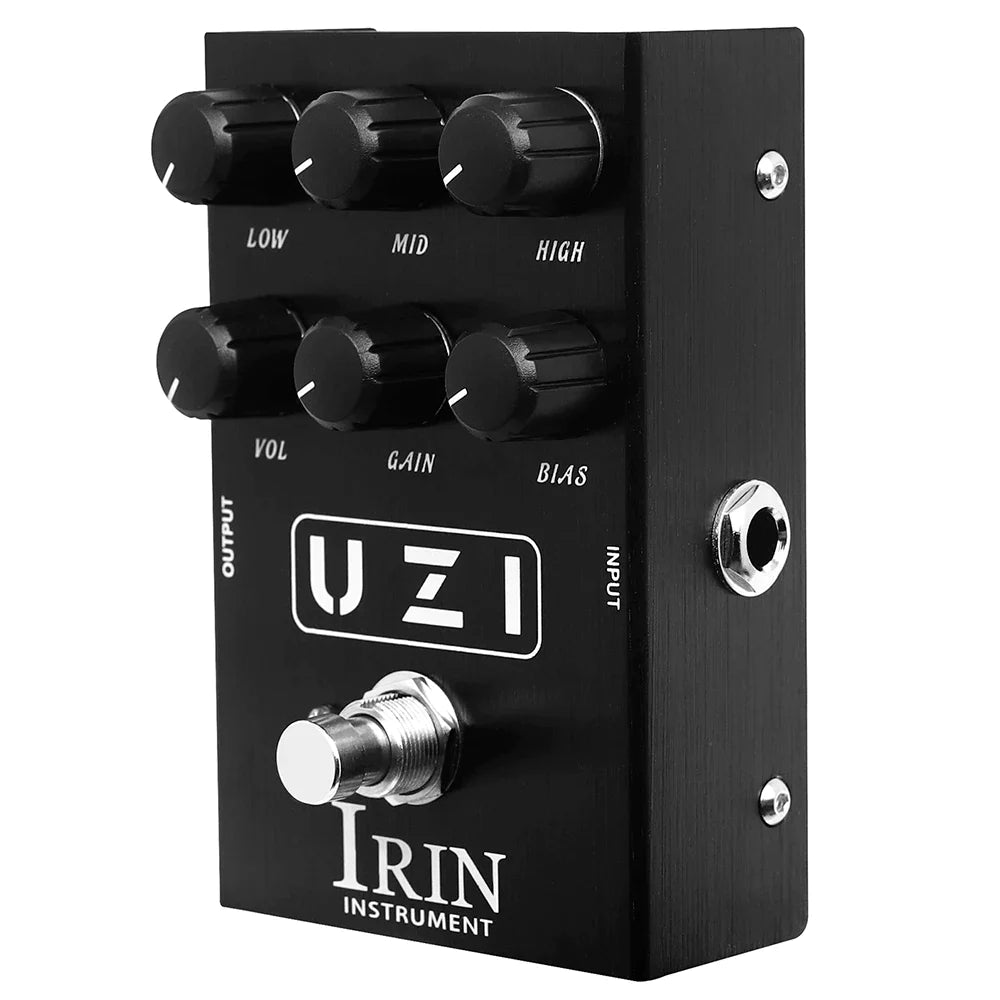 IRIN UZI Heavy Distortion Pedal: Dynamic Gain & Sculpt, British & American Flavors (True Bypass) - Ploutone