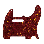 5-Hole ’52 Telecaster Pickguard for Fender Tele - 30+ Colors 4-Ply Red Tortoise - Ploutone