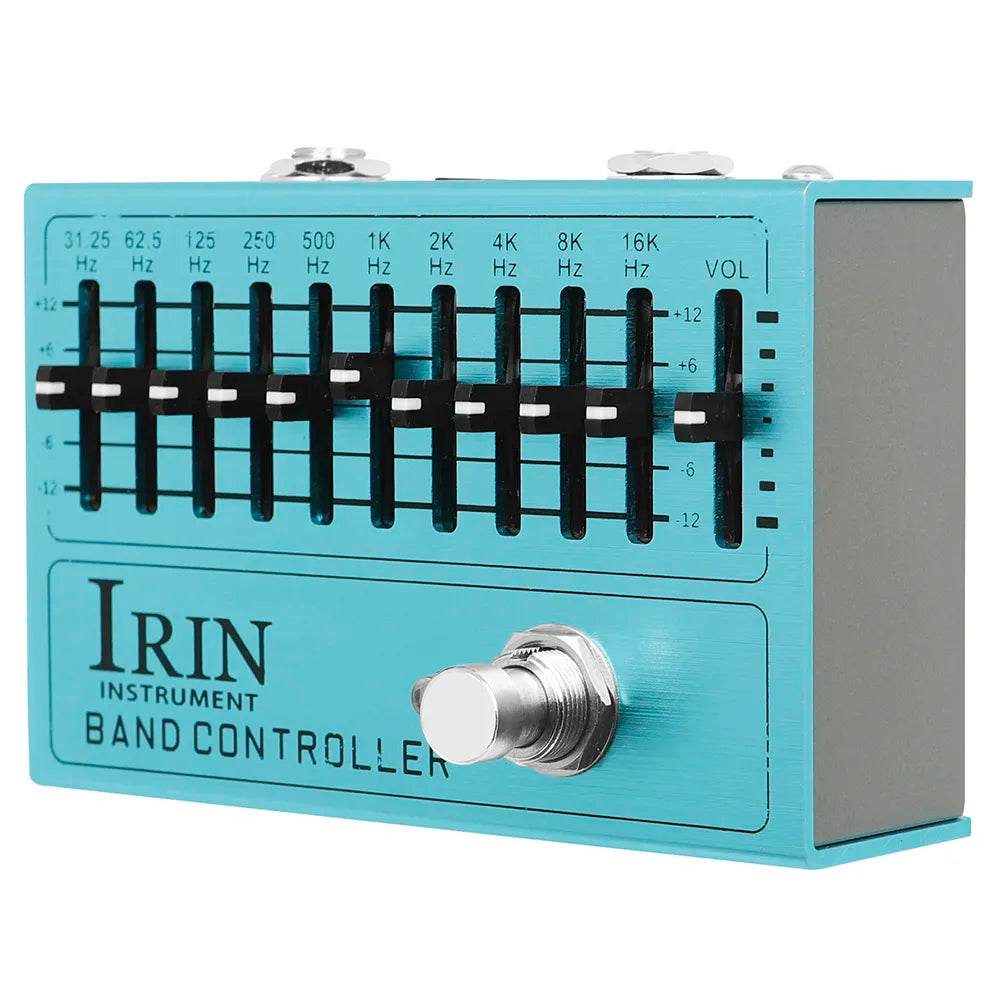 IRIN BAND CONTROLLER 10-Band EQ Pedal: Precision Tone Shaping for Bass & Guitar (True Bypass) - Ploutone