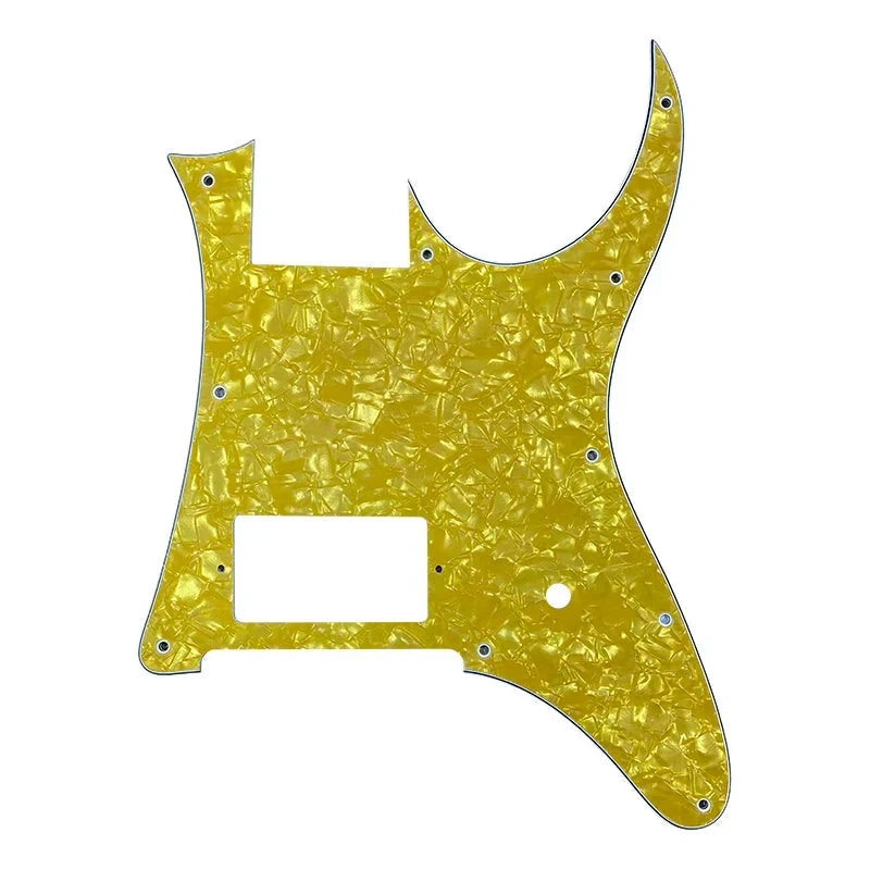 Ibanez RG350EX Single Humbucker Pickguard (MIJ) - 25+ Colors 4-Ply Golden Pearl - Ploutone