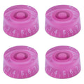 Guitar Speed Knobs, 18 Spline Metric - Purple / White Lettering Knobs from Ploutone