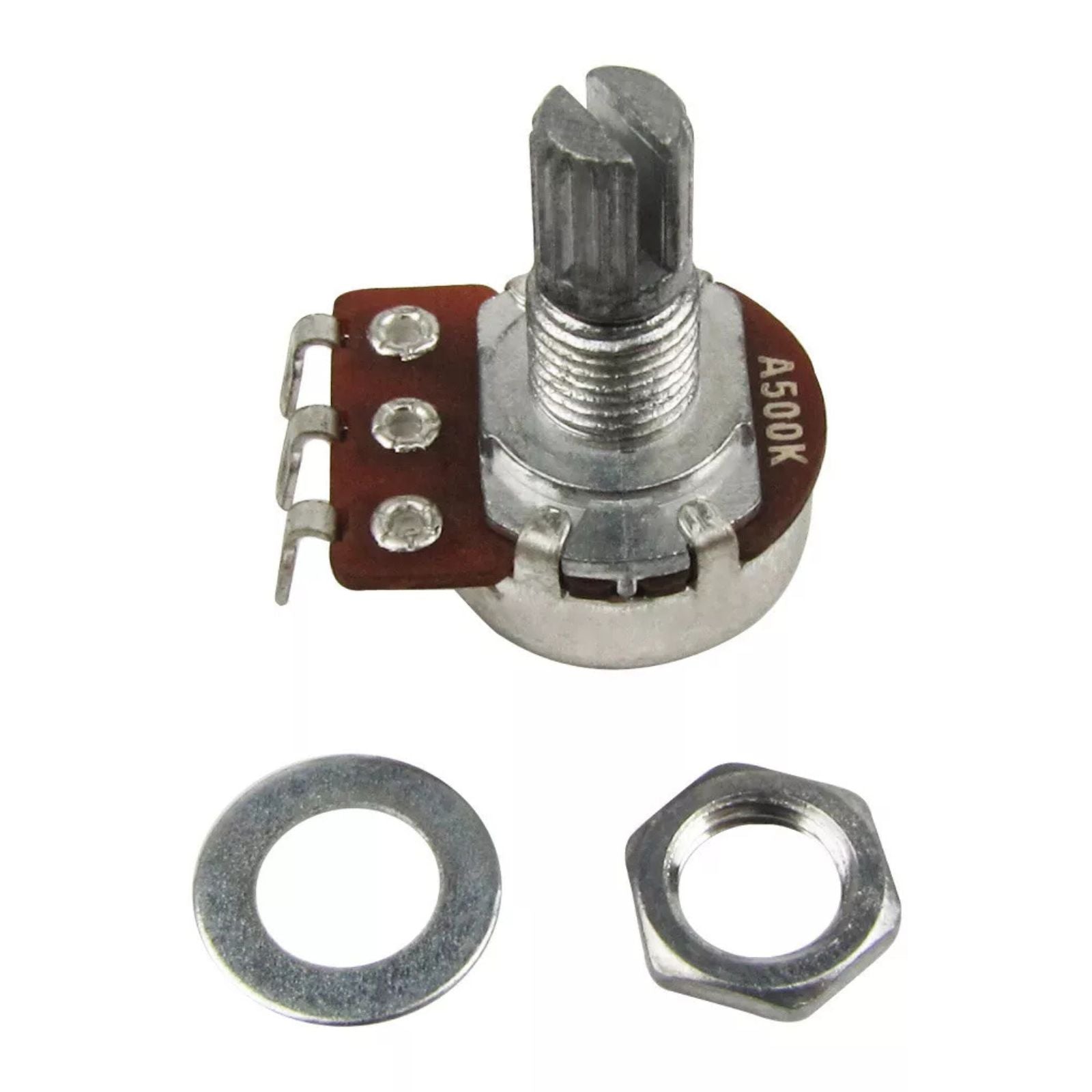 Short Shaft Mini A500K Potentiometers (Set of 10) - Ploutone