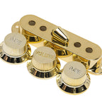 Stratocaster Pickup Covers, Knobs & Switch Tip Set - Gold - Ploutone