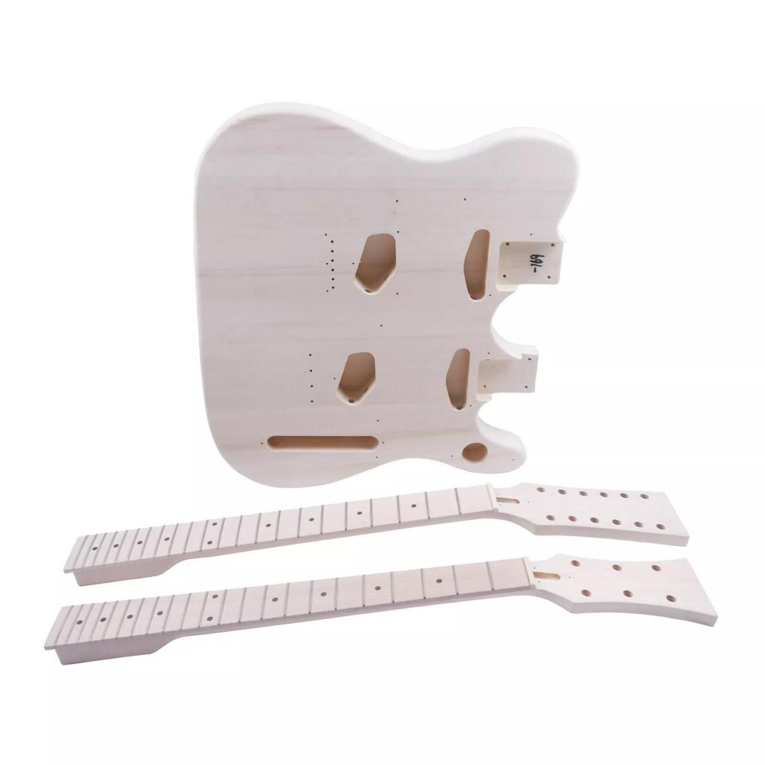Tele Style Double Neck DIY Electric Guitar Kit - Ploutone
