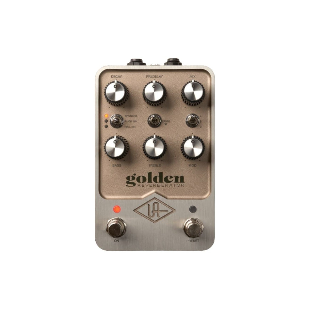 reverb pedals Universal Audio Golden Reverberator Stereo Reverb Pedal
