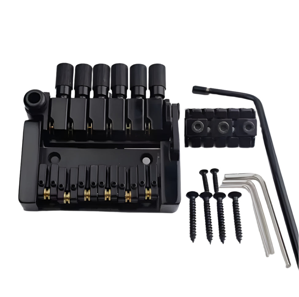 Guyker 6-String Headless Tremolo Bridge - Nickel Black - Ploutone