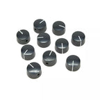 Marshall Amp Knobs - Black with Gold Cap, Push-On (Set of 10) - Ploutone