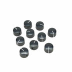 Marshall Amp Knobs - Black with Gold Cap, Push-On (Set of 10) - Ploutone