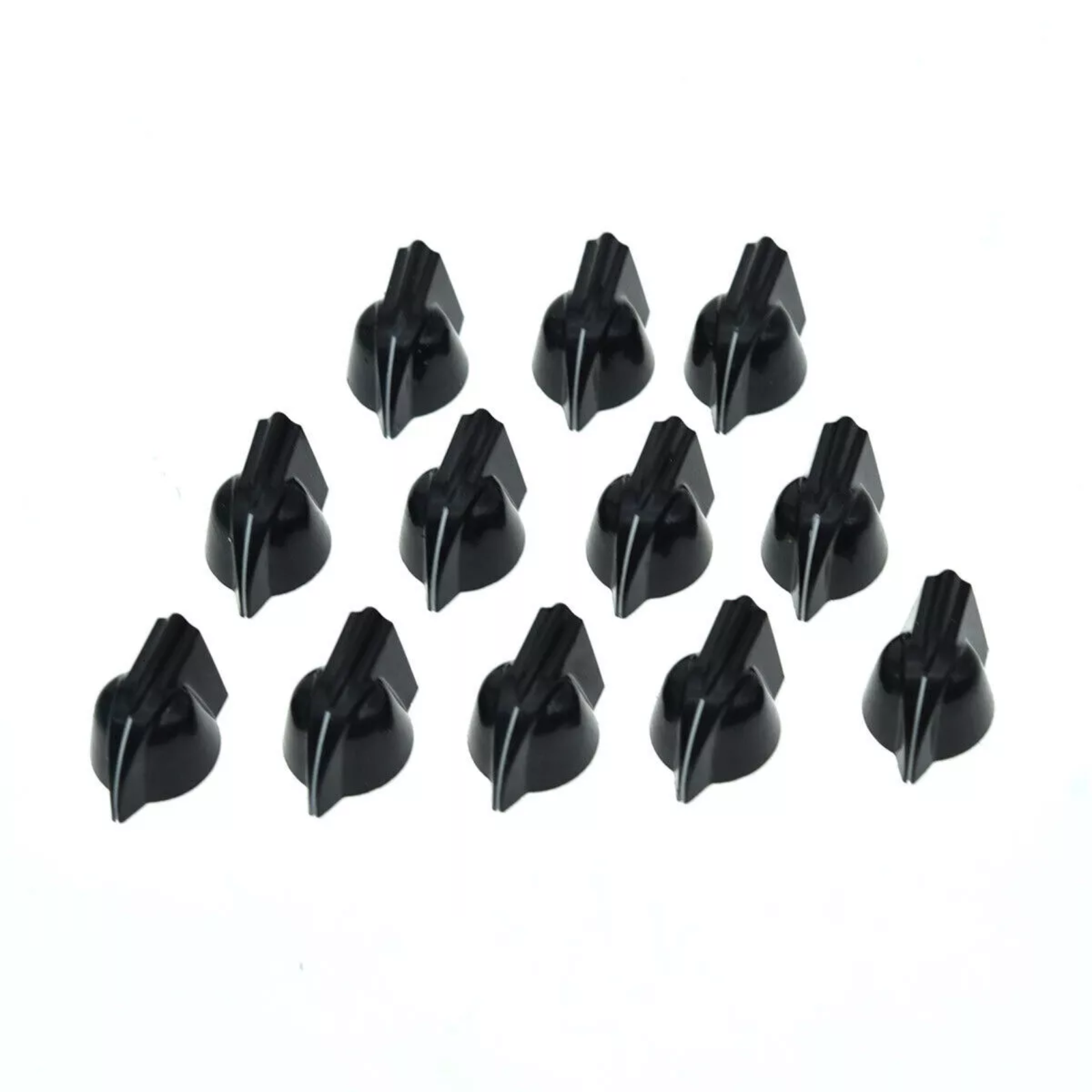 Vintage Mini Chicken Head Knobs - 1/4" for Amps & Pedals (Raised, Set of 12) - Ploutone