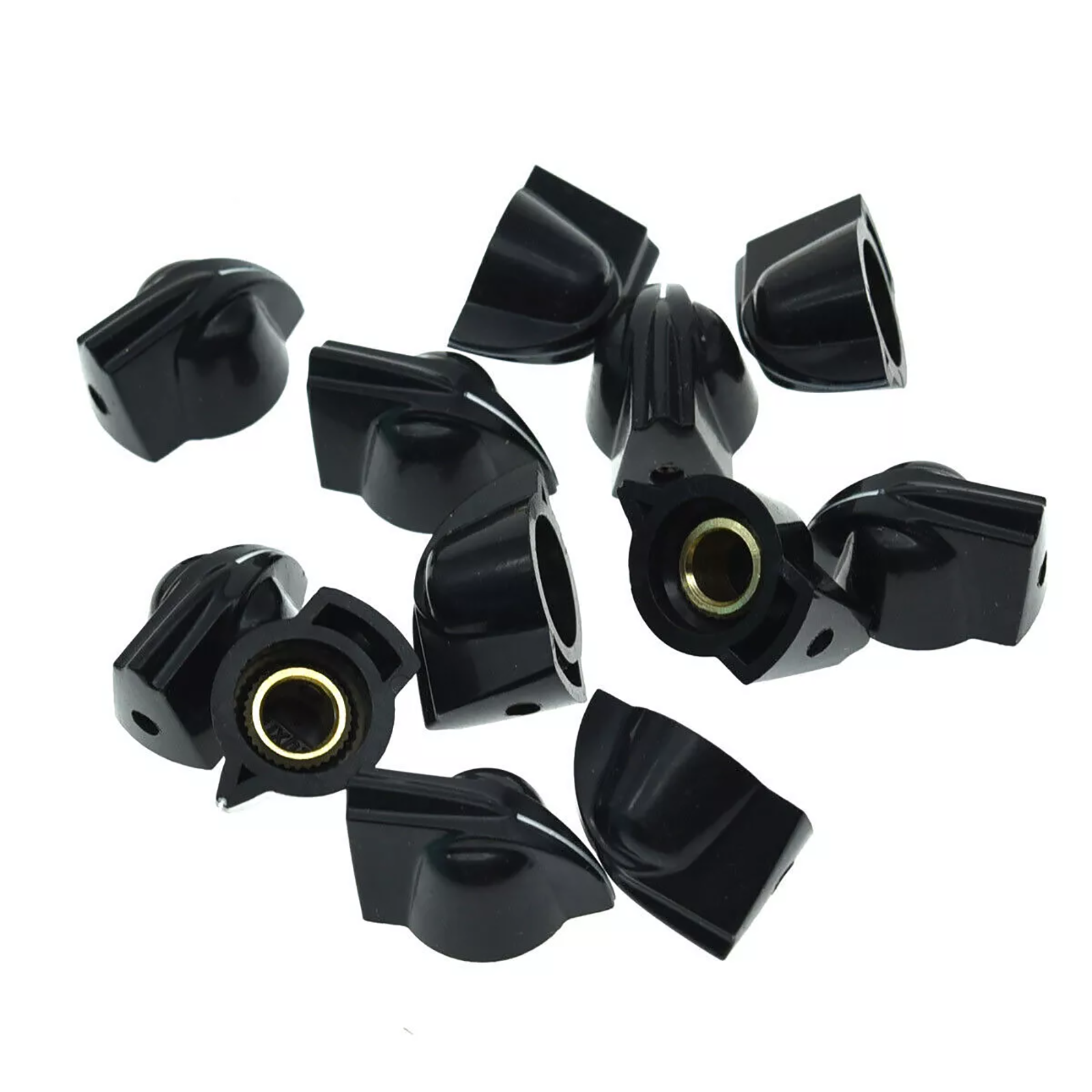 Vintage Mini Chicken Head Knobs - 1/4" for Amps & Pedals (Raised, Set of 12) - Ploutone