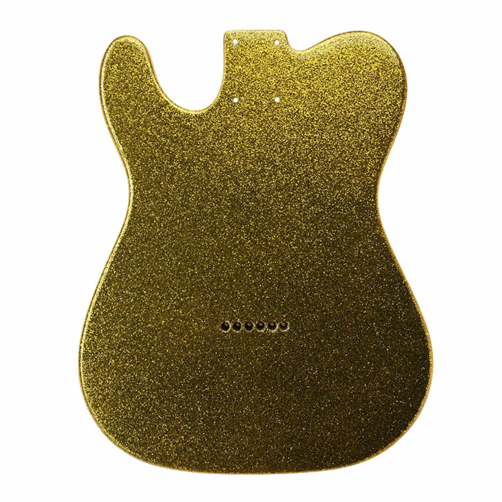 Finished Telecaster Body - Gold Sparkle - Ploutone