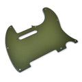 Custom 8-Hole Telecaster Pickguard - Artisan Series - Textured Olive Drab Green - Ploutone