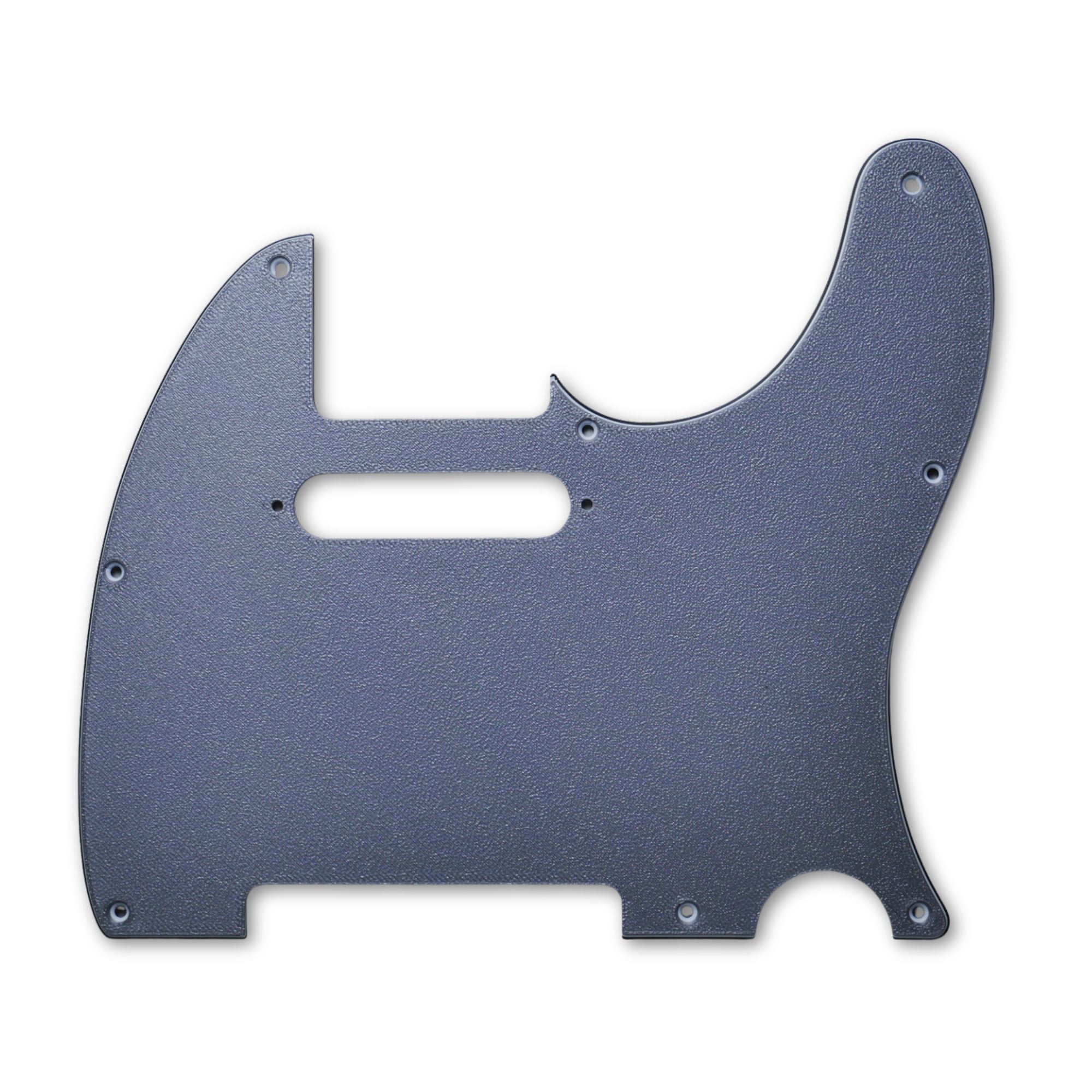 Custom 8-Hole Telecaster Pickguard - Artisan Series - Textured Gun Metal Gray - Ploutone
