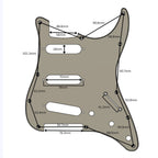 Custom 11-Hole Strat Pickguard – Artisan Series Frigate - Ploutone