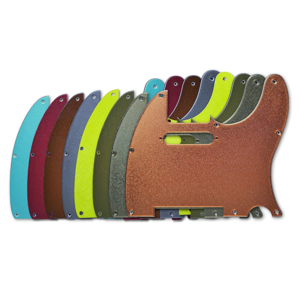 Custom 8-Hole Telecaster Pickguard - Textured Artisan Series - Multiple Colors guitar pickguards from Ploutone