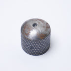 Relic Guitar Knobs Aged Metal Knurled Dome Knobs for 6mm Metric Shafts - Fits Import Guitars - Ploutone