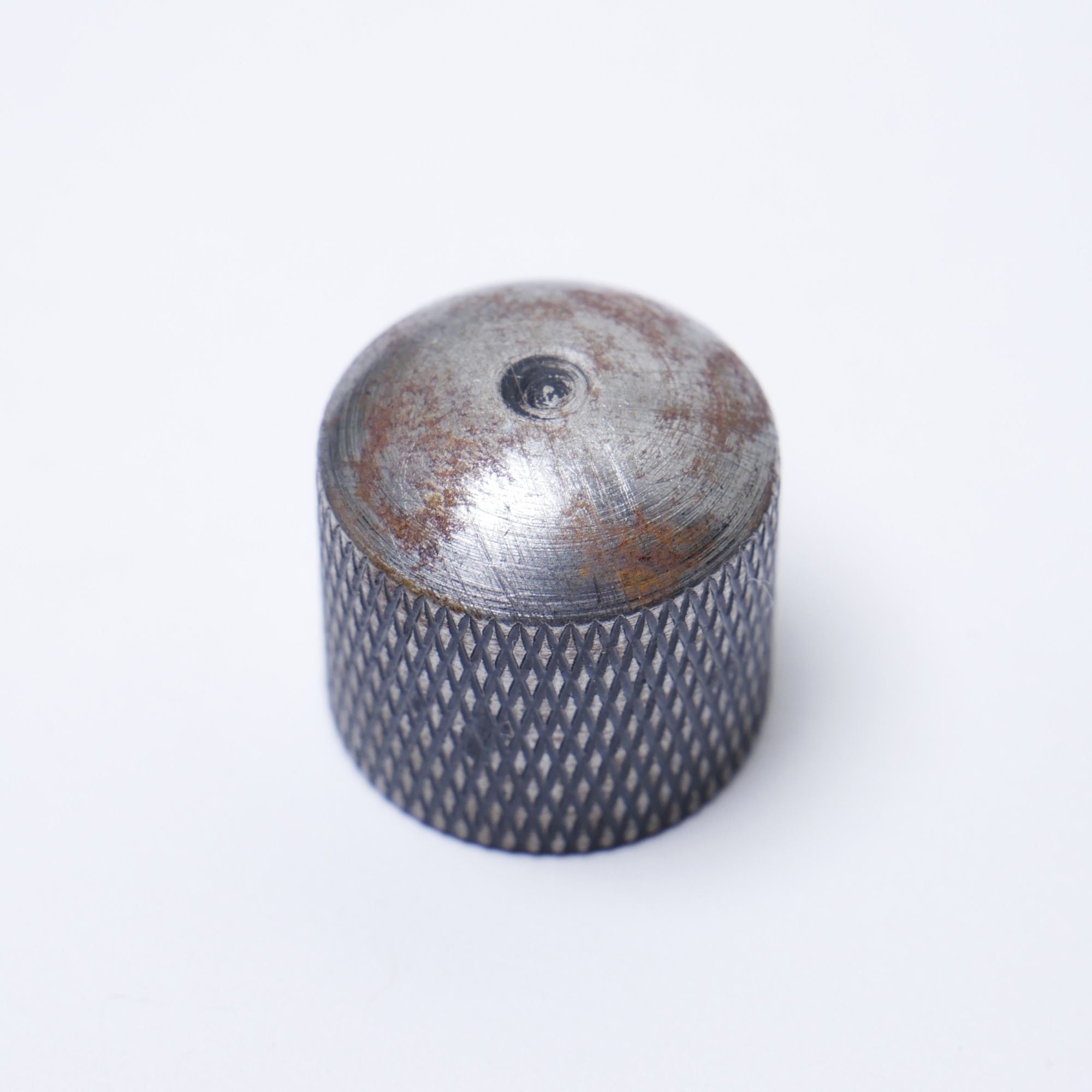 Relic Guitar Knobs Aged Metal Knurled Dome Knobs for 6mm Metric Shafts - Fits Import Guitars - Ploutone