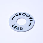 Custom Les Paul Poker Chip Guitar Toggle Switch Plate - White Groove Lead - Ploutone