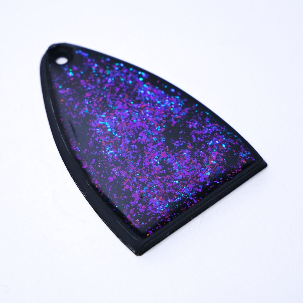 Custom PRS SE Truss Rod Cover – Aurora Flake - Ploutone