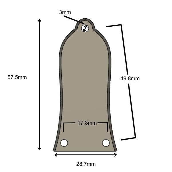 Custom Gibson SG Truss Rod Cover - SG Letters Guitar Fittings & Parts from Ploutone